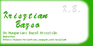 krisztian bazso business card