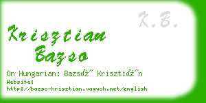 krisztian bazso business card